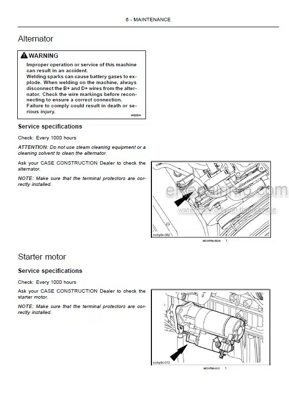 Photo 8 - Case CX210C Operators Manual Crawler Excavator 47362009