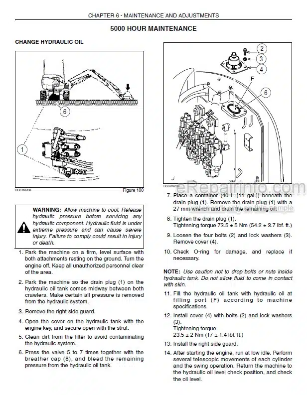 Photo 5 - Case CX47 Operators Manual Mini Excavator 6-37931