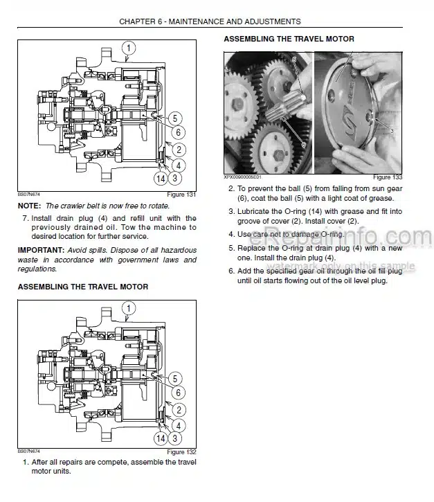 Photo 5 - Case CX55B Operators Manual Compact Hydraulic Excavator S2PS00005ZE01