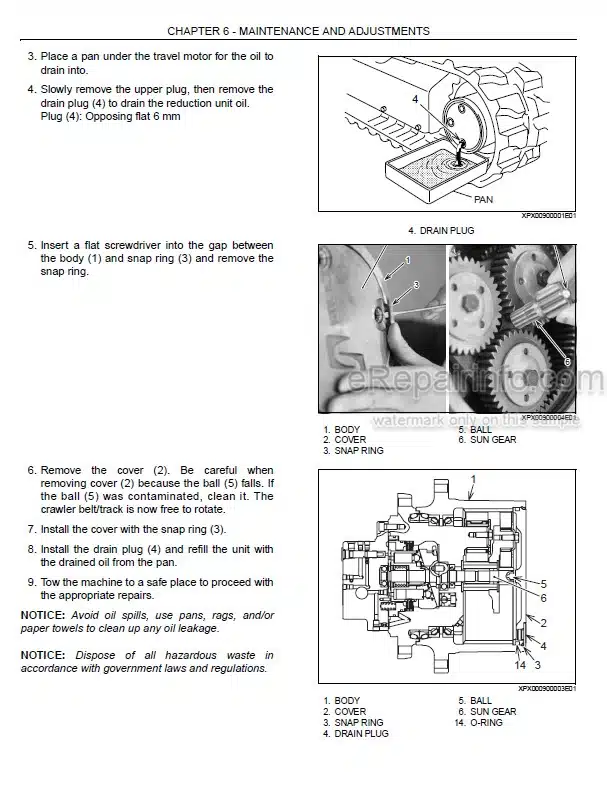 Photo 1 - Case CX55B Operators Manual Compact Hydraulic Excavator S2PS00005ZE01