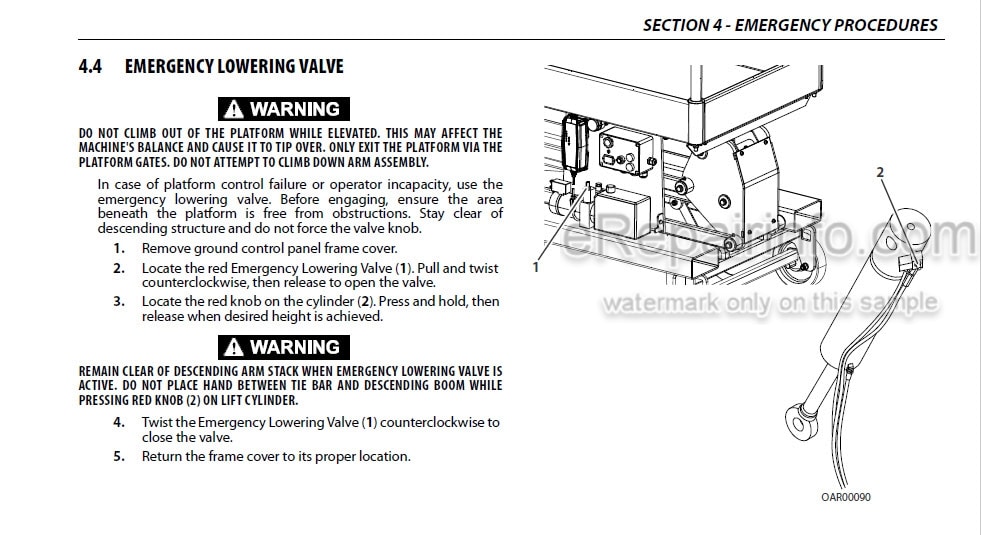 Photo 8 - JLG 1030P Operation And Safety Manual Vertical Mast
