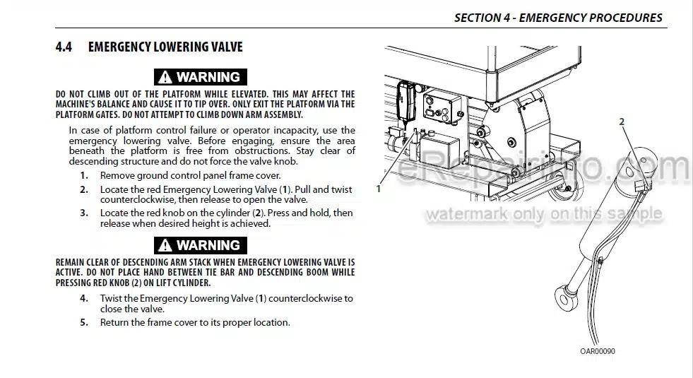 Photo 2 - JLG 1030P Operation And Safety Manual Vertical Mast