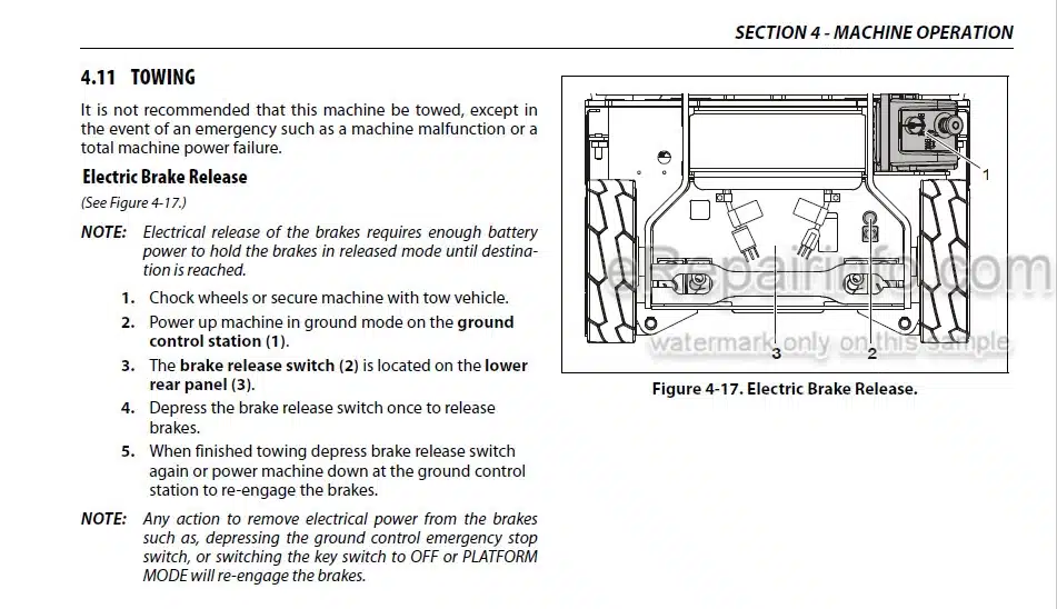 Photo 11 - JLG 1230ES Operation And Safety Manual Vertical Mast