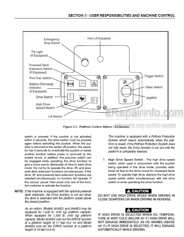 Photo 3 - JLG 1532E3 To 2658E3 Operation And Safety Manual Scissor Lift