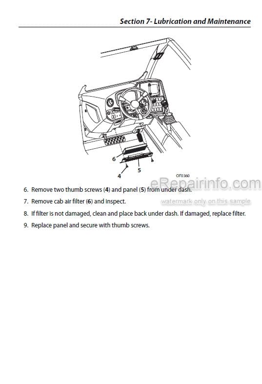 Photo 5 - JLG 1644 1732 7013H 8010H PVC1911 2005 Operation And Safety Manual Telehandler 31211377