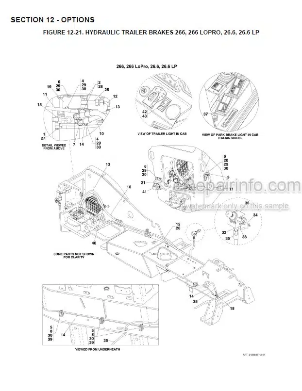 Photo 1 - JLG 266 To Agrovector 26.6LP Illustrated Parts Manual Telehandler 3126025