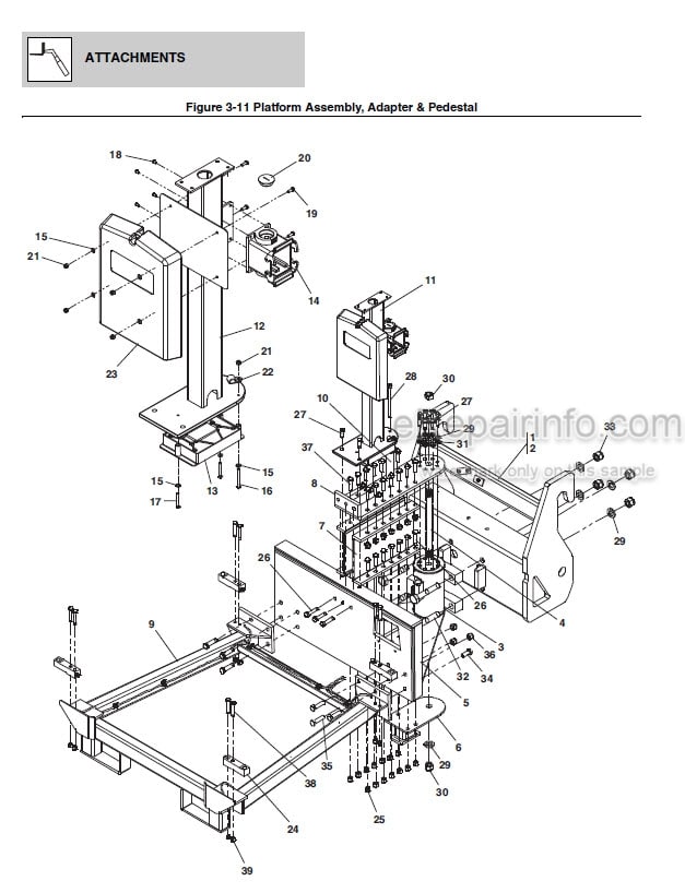 Photo 12 - JLG 3507 To 4013 Illustrated Parts Manual Telehandler 3121853