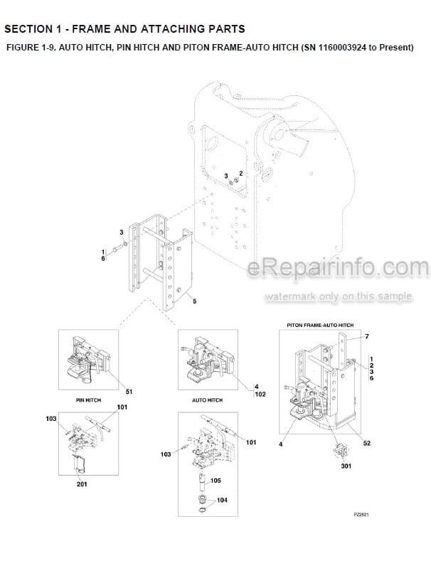Photo 3 - JLG 3508PS To Agrovector 40.9 Illustrated Parts Manual Telehandler 31200204