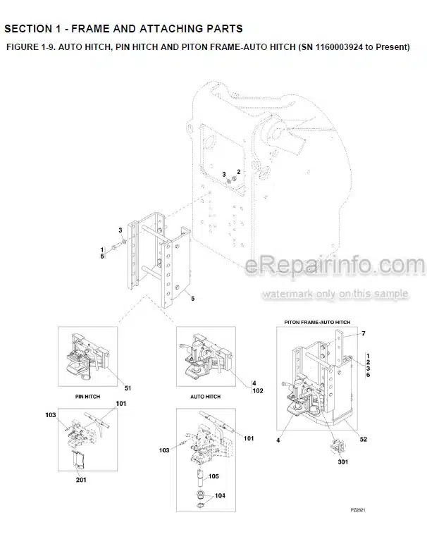 Photo 1 - JLG 3508PS To Agrovector 40.9 Illustrated Parts Manual Telehandler 31200204