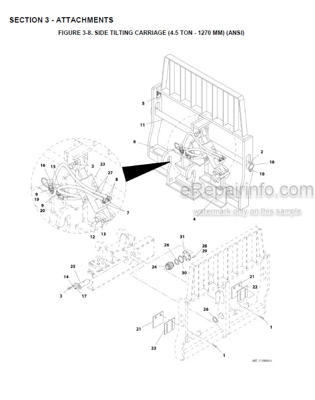 Photo 1 - JLG 4008PS Illustrated Parts Manual Telehandler 31211269