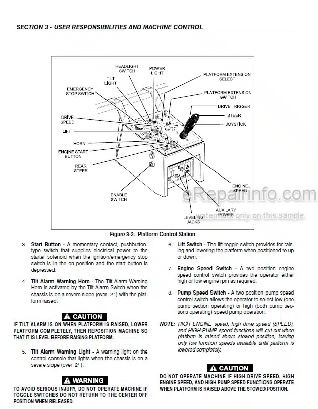 Photo 6 - JLG 400RTS 500RTS Operation And Safety Manual Scissor Lift