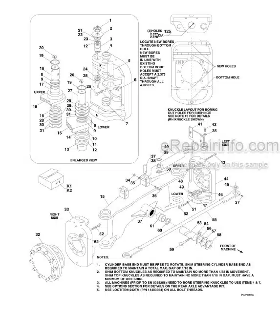 Photo 5 - JLG 642 742 943 1043 Illustrated Parts Manual Telehandler 31211111