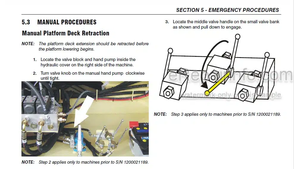 Photo 1 - JLG 67SL Operation Safety Maintenance Manual Scissor Lift 3121321