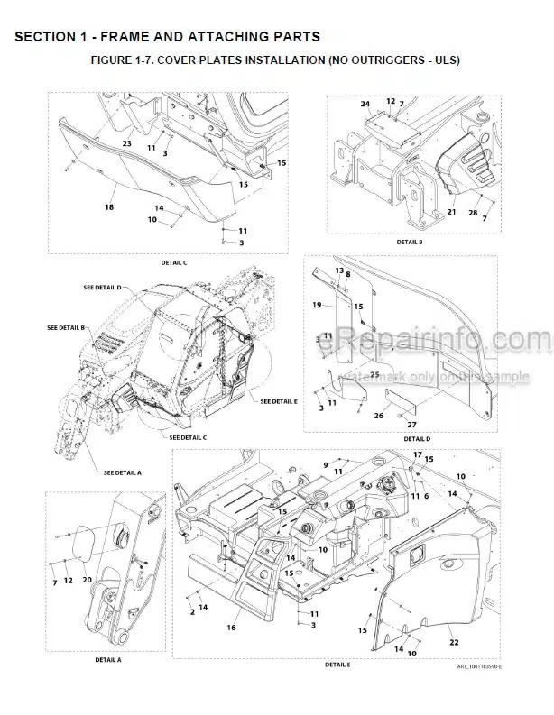 Photo 5 - JLG 943 Illustrated Parts Manual Telehandler 31211314