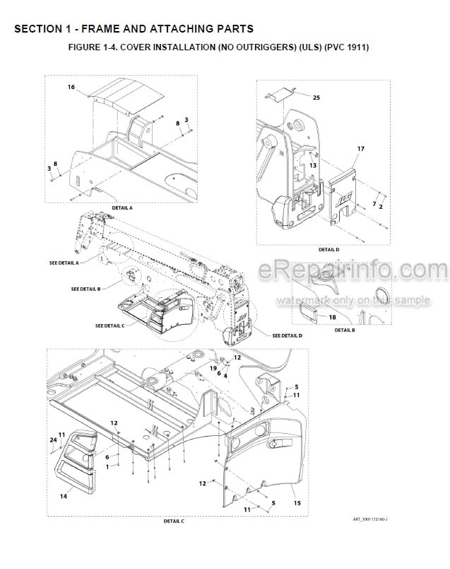 Photo 6 - JLG 943 PVC1911 2005 Illustrated Parts Manual Telehandler 31211371