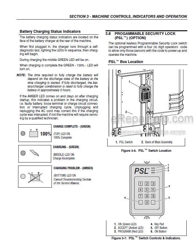 Photo 12 - JLG 9MP Operators And Safety Manual Vertical Mast
