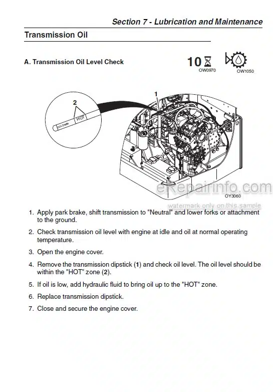 Photo 6 - JLG G10-55A G12-55A Operation And Safety Manual Telehandler SN1