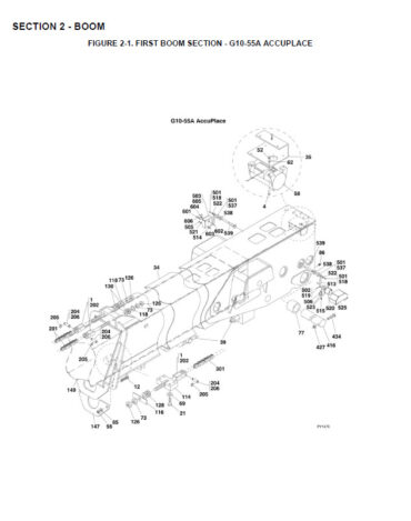 Photo 8 - JLG G10-55A G15-55A Accu Place Illustrated Parts Manual Telehandler 31200454