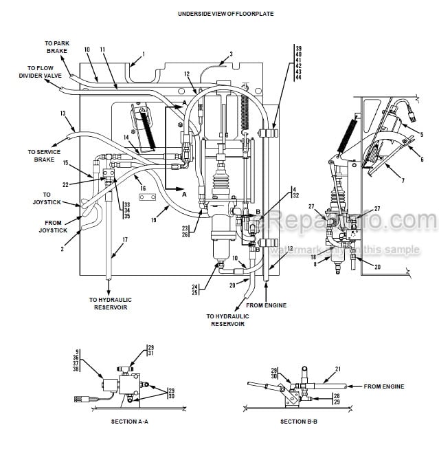 Photo 6 - JLG Gradall 522D 524D Illustrated Parts Manual Telehandler 9138-4001