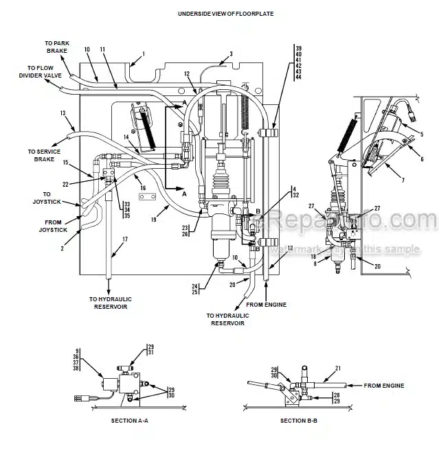 Photo 1 - JLG Gradall 522D 524D Illustrated Parts Manual Telehandler 9138-4001