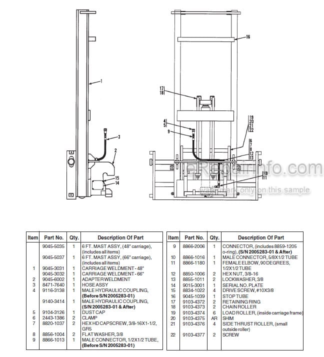 Photo 4 - JLG Gradall 522D 524D Lo Pro Illustrated Parts Manual Telehandler 9148-4013