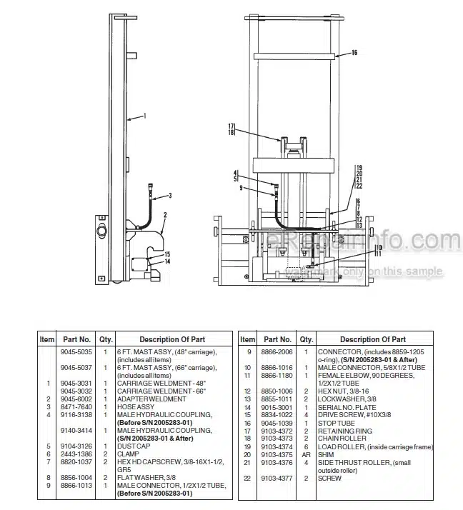 Photo 4 - JLG Gradall 522D 524D Lo Pro Illustrated Parts Manual Telehandler 9148-4013