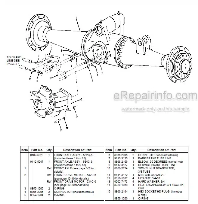 Photo 5 - JLG Gradall 534A Parts Manual Telehandler 9020-5897