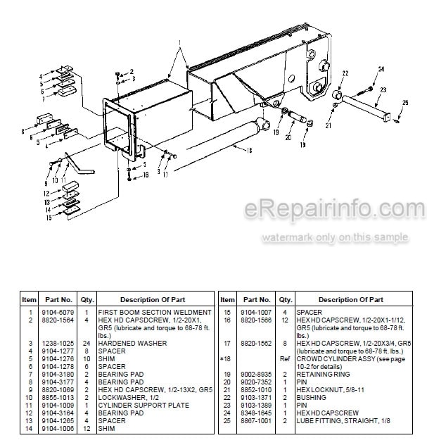 Photo 6 - JLG Gradall 544 Parts Manual Telehandler 9104-1280