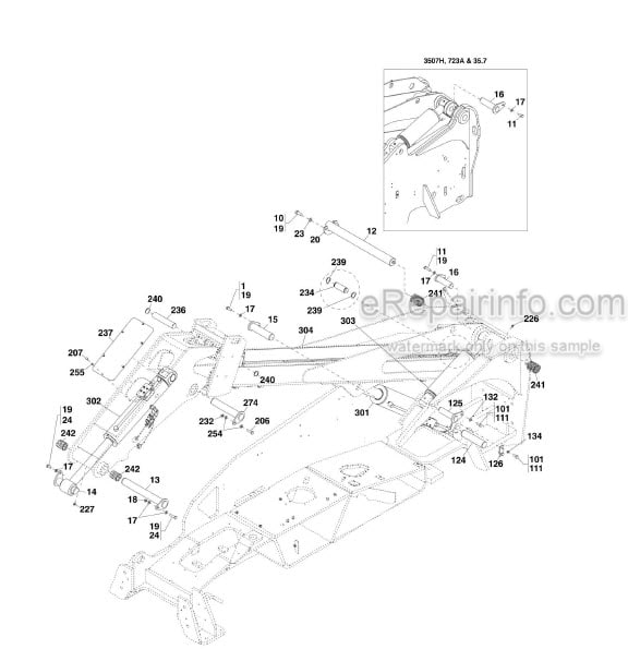 Photo 5 - JLG Skytrak 3013 PVC1911 Illustrated Parts Manual Telehandler 31211478