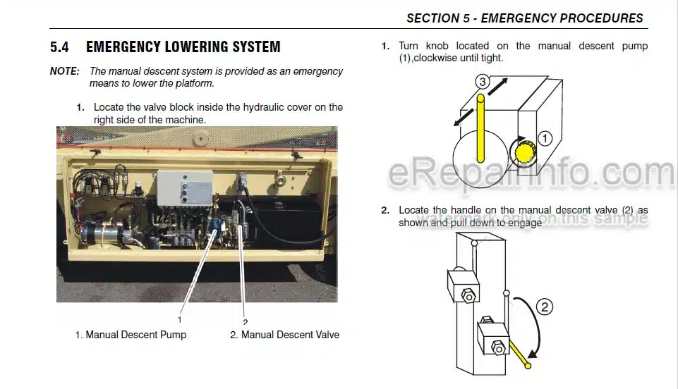Photo 6 - JLG Liftlux 203-24 Operation Safety Maintenance Manual Scissor Lift