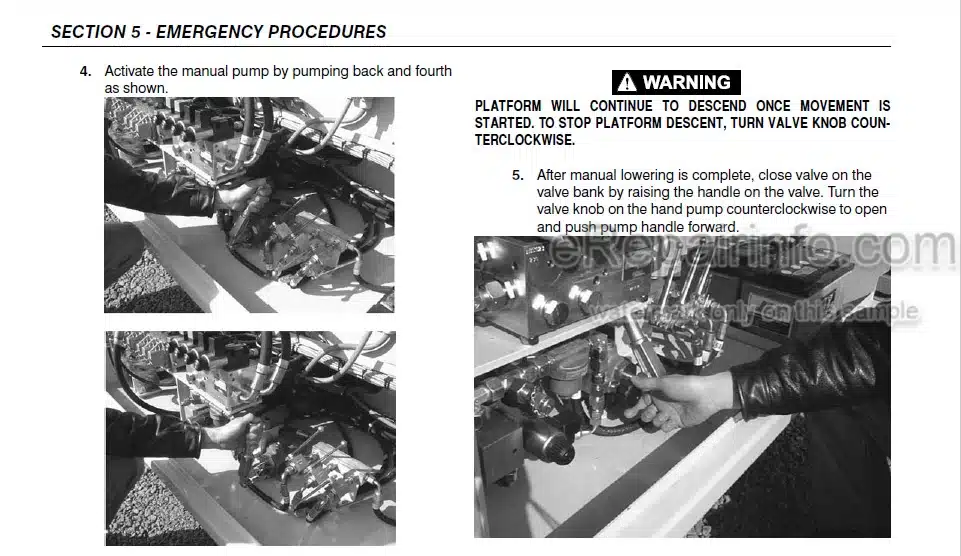 Photo 3 - JLG Liftlux 203-24 Operation Safety Maintenance Manual Scissor Lift