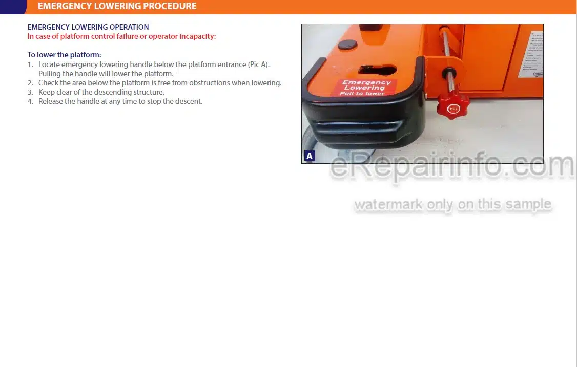 Photo 11 - JLG Power Picker Operating And Maintenance Manual Power Tower