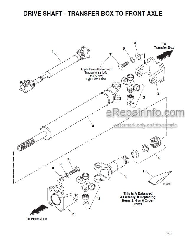 Photo 2 - JLG Skytrak 3606 Illustrated Parts Manual Telehandler 8990299