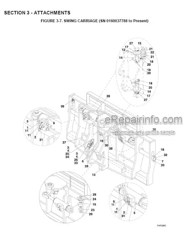 Photo 5 - JLG Skytrak 6042 Illustrated Parts Manual Telehandler 8990467