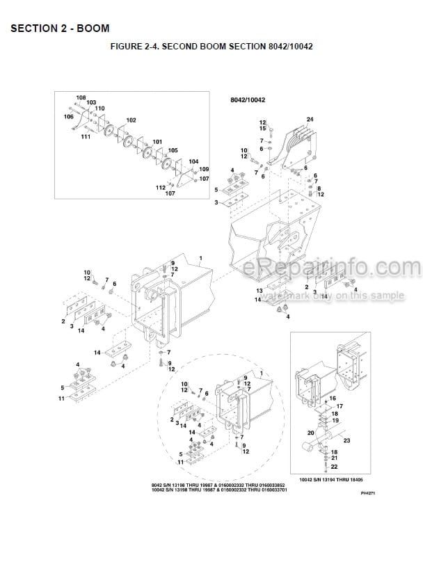 Photo 6 - JLG Skytrak 6042 Illustrated Parts Manual Telehandler 8990467