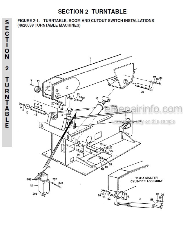 Photo 4 - JLG 100HX 110HX 110HXER 100HX-6 Illustrated Parts Manual Boom Lift 3120637