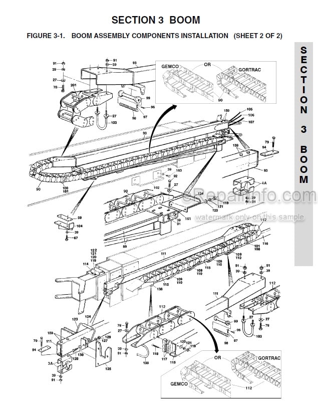 Photo 10 - JLG 100SX 110SX 110SXJ 120SXJ Illustrated Parts Manual Boom Lift