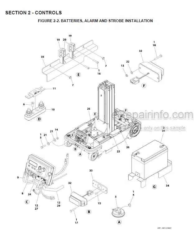Photo 8 - JLG 10MSP Illustrated Parts Manual Vertical Mast 3121780 SN2