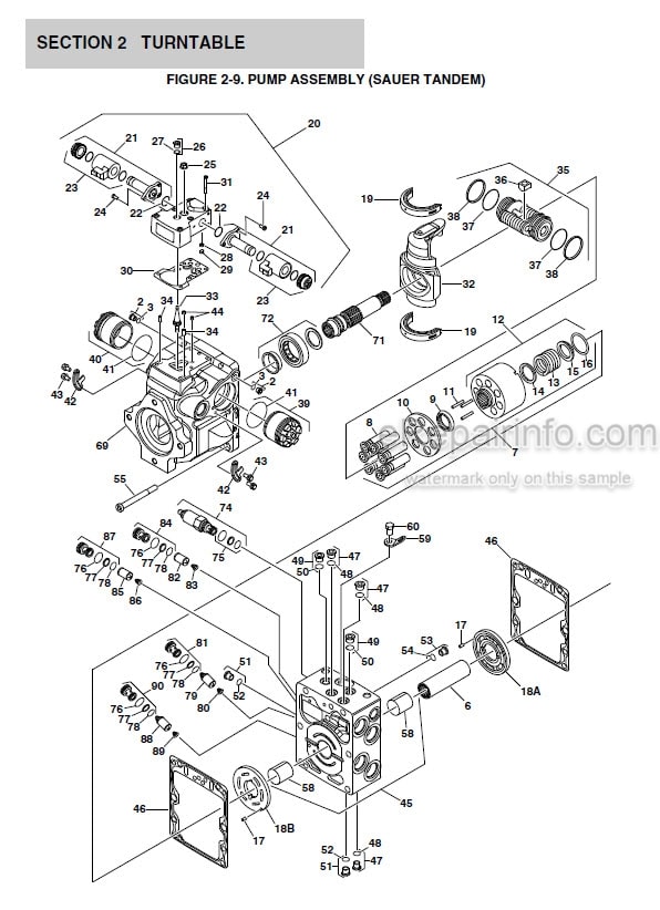 Photo 1 - JLG 1100SB Illustrated Parts Manual Boom Lift 3121266