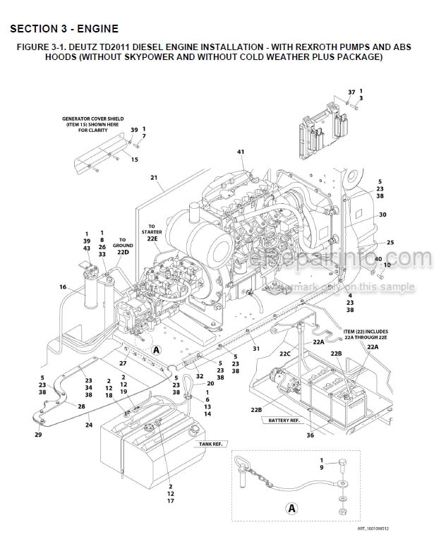 Photo 1 - JLG 1200SJP 1350SJP PVC2001 2007 Illustrated Parts Manual Boom Lift 31215056
