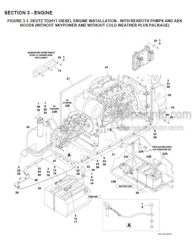Photo 6 - JLG 680S Illustrated Parts Manual Boom Lift 3121235