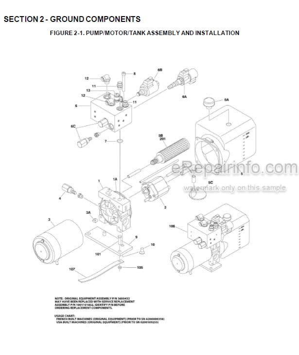 Photo 6 - JLG 1230ES Illustrated Parts Manual Vertical Mast 3121223
