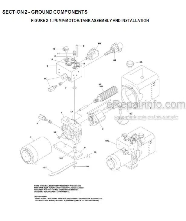 Photo 2 - JLG 1230ES Illustrated Parts Manual Vertical Mast 3121223