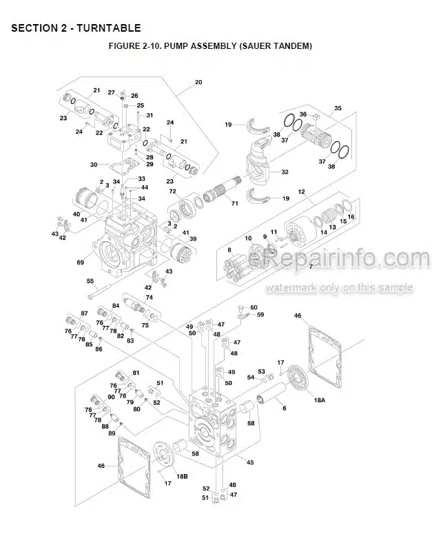 Photo 1 - JLG 1500SJ Illustrated Parts Manual Boom Lift 3121263 SN2