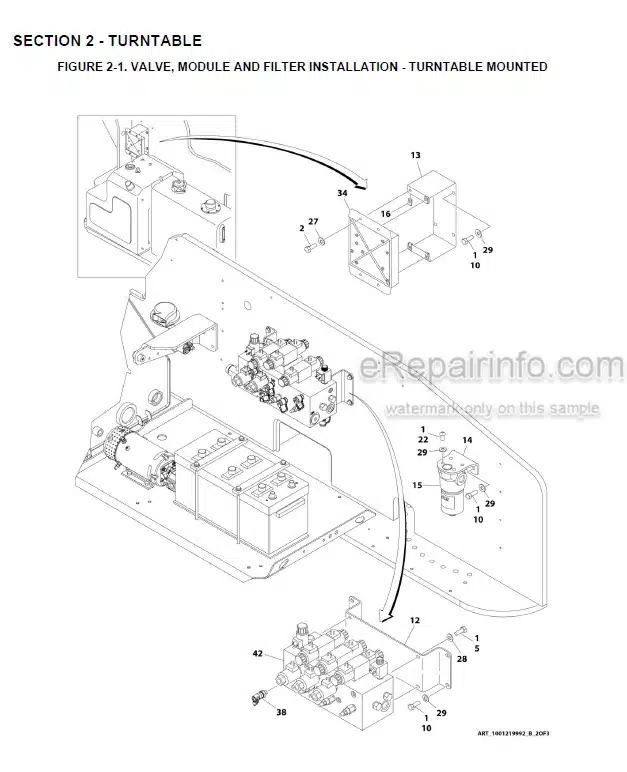 Photo 2 - JLG 1500SJ PVC2001 2007 Illustrated Parts Manual Boom Lift 31215065