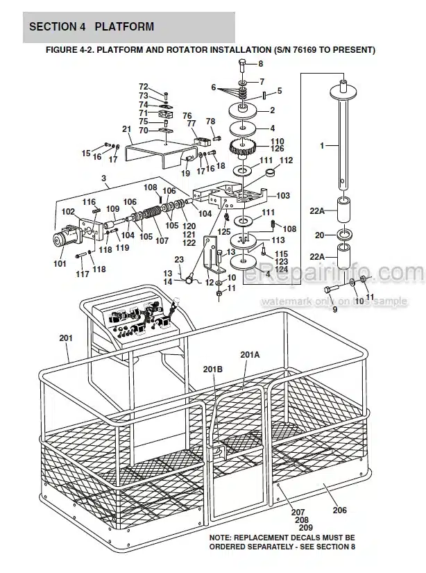 Photo 7 - JLG 120HX Illustrated Parts Manual Boom Lift