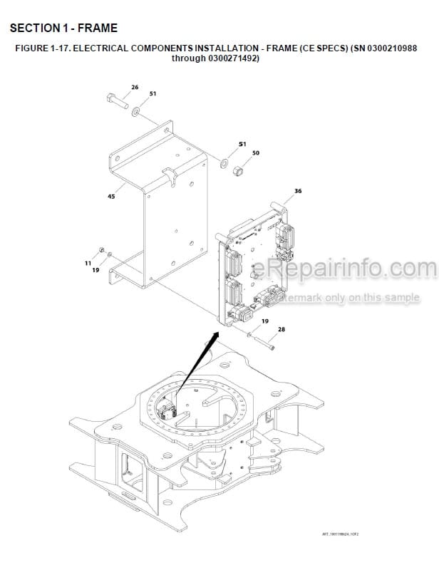 Photo 2 - JLG 1850SJ Illustrated Parts Manual Boom Lift 3121620