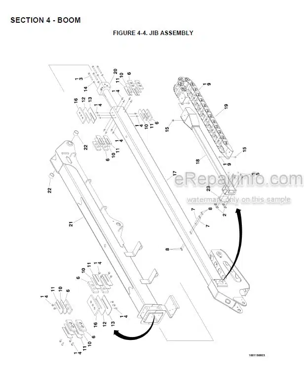 Photo 6 - JLG 1250AJP Illustrated Parts Manual Boom Lift 3121172 SN1