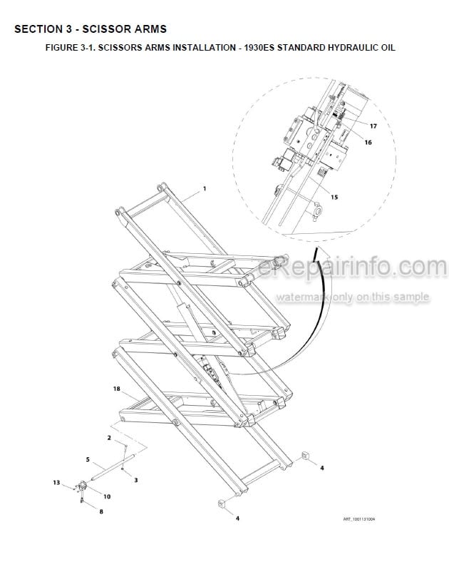 Photo 7 - JLG 15BD 19BD Illustrated Parts Manual Vertical Mast 3121155
