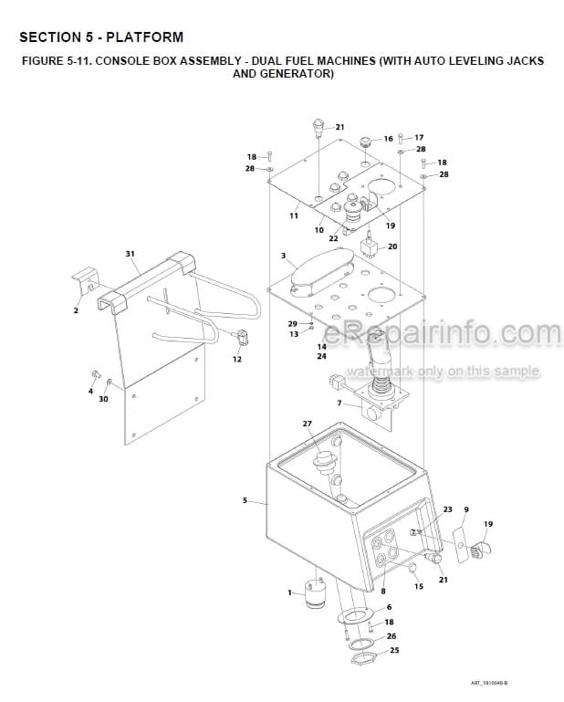 Photo 4 - JLG 260MRT PVC1910 2004 Illustrated Parts Manual Scissor Lift 31215867